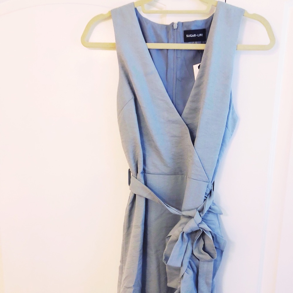 Ruffle Tie Front Dress